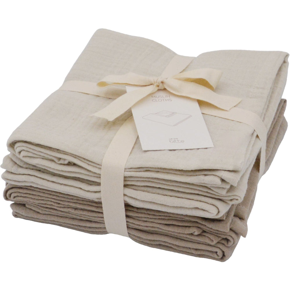 Køb We Are Bitte Light Sand / Clay Muslin 4-Pak
