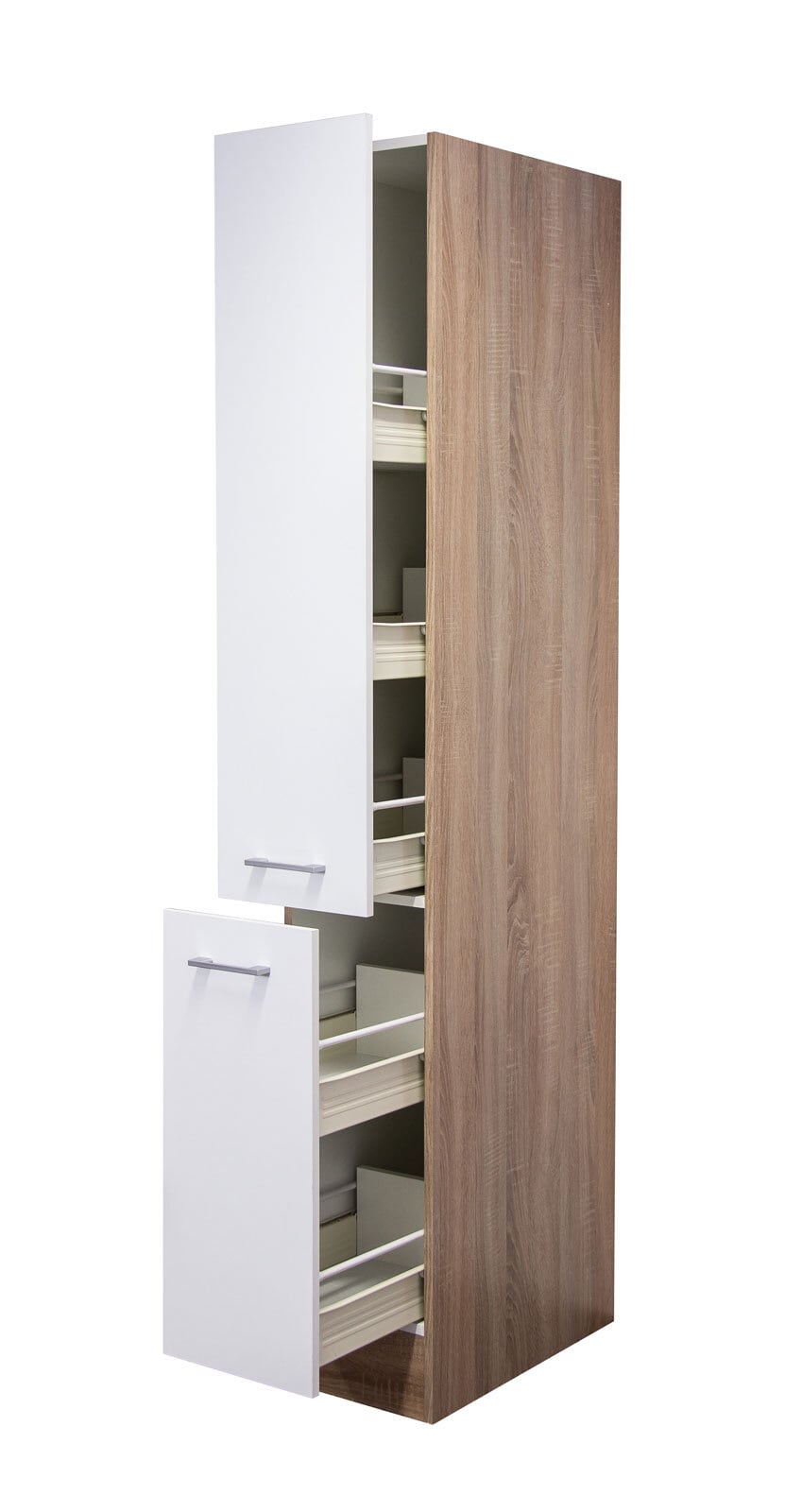 Apothekerschrank Samoa, Weiß/Braun