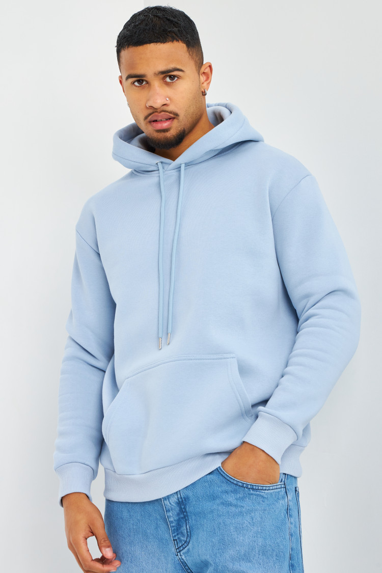 Sweat bleu à capuche Brentiny
