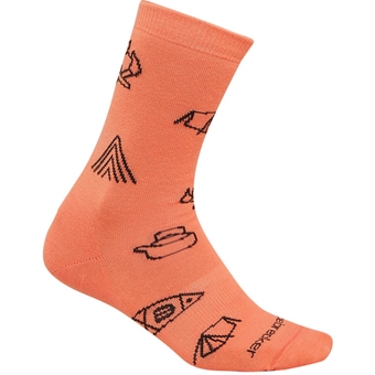 Icebreaker Merino Ultralight Crew Camp Essentials Socken Tang / Bittersweet Damen