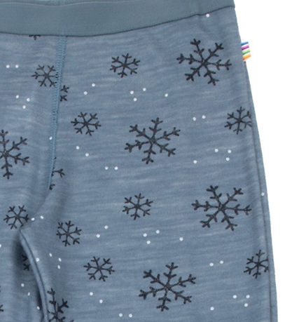 Joha Leggings - Wolle/Bambus - Blau