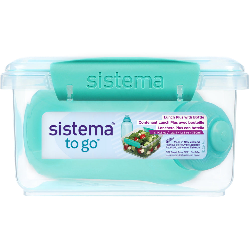 Køb Sistema Minty Teal 1.2L Lunch Plus Madkasse Med Itsy Flaske 380 Ml