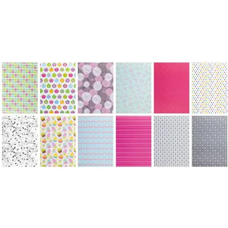 Stylex Motivpapier, DIN A4, 24 Blatt 100 g/m², sortiert in 12 verschiedenen Motiven