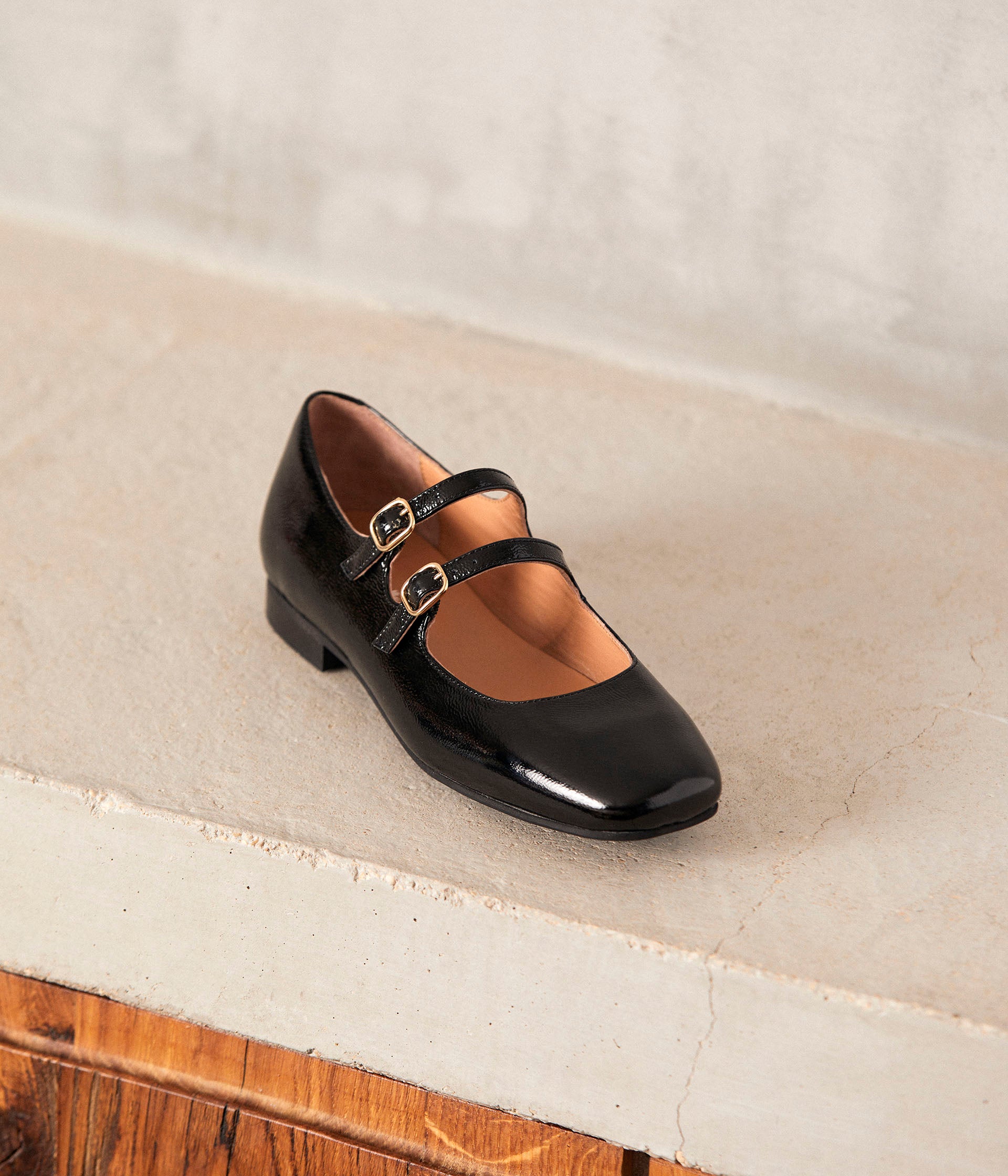 Ballerines vernies noires Aurella
