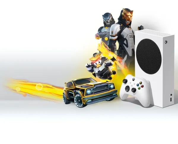 Microsoft Xbox Series S - Gilded Hunter Bundle - Spilkonsol - QHD - HDR - 512 GB SSD