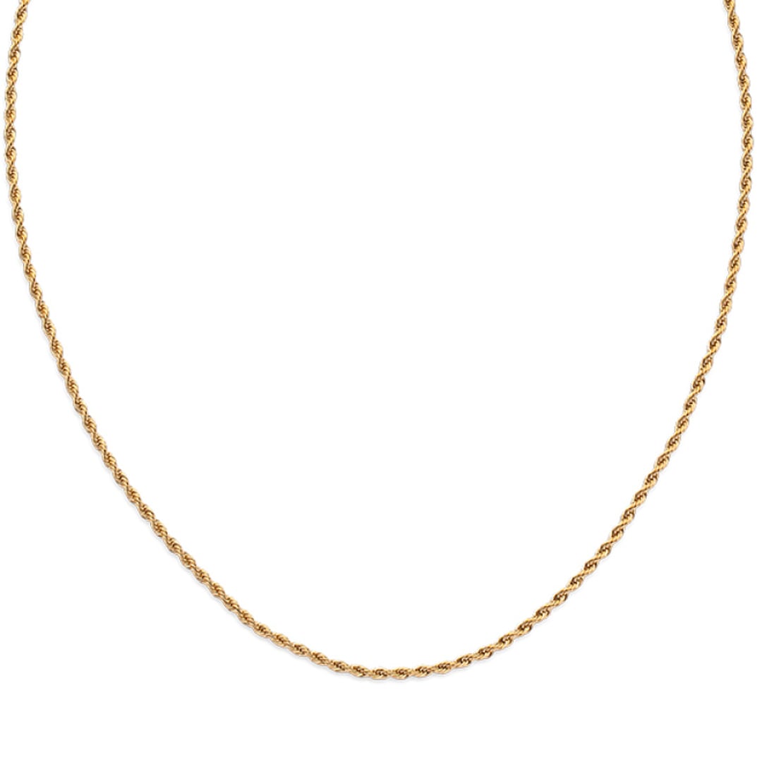 Paul Hewitt Charm-Halskette Rope Chain Marinium Ocean Steel Goldig