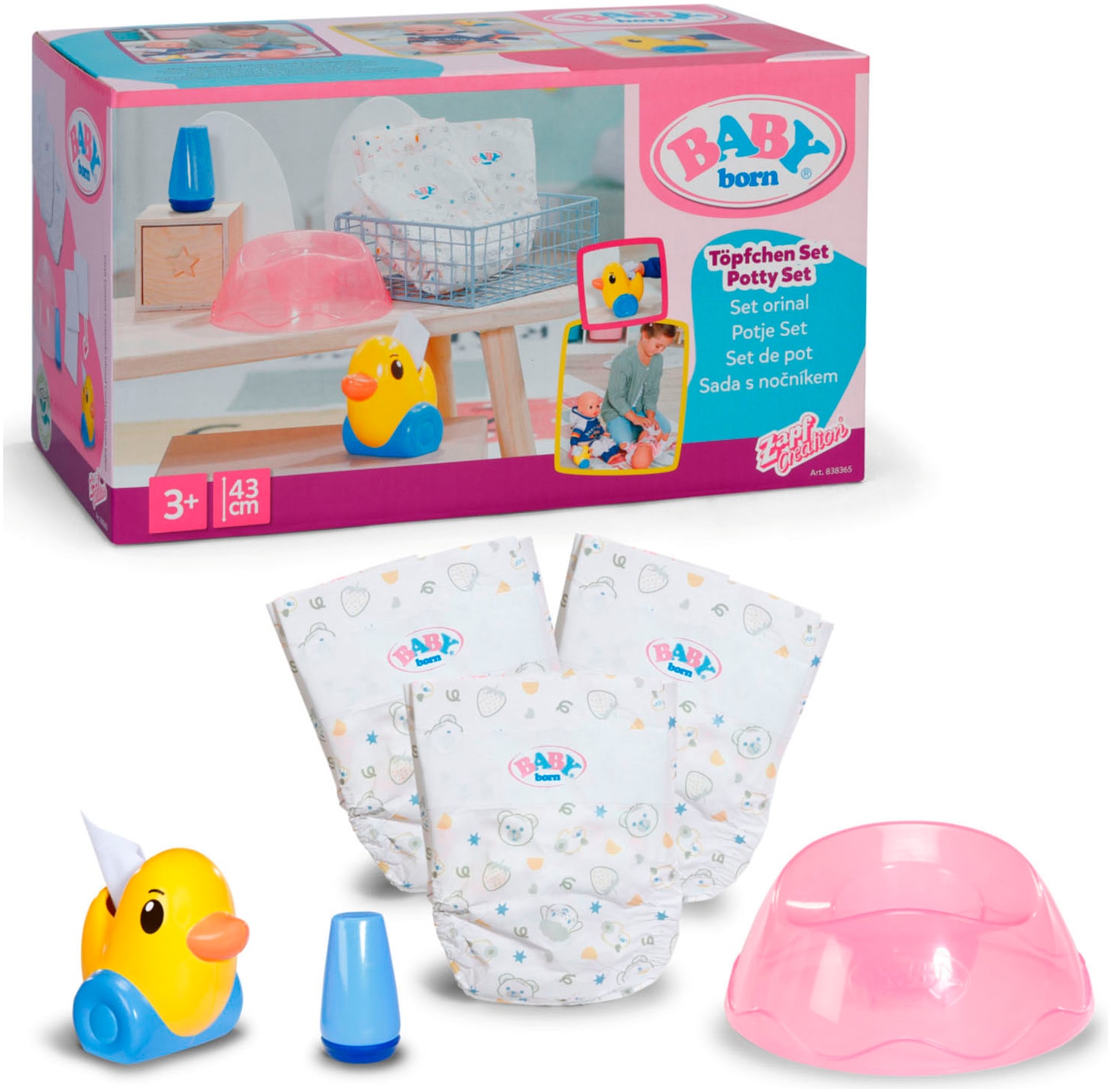 Baby Born Puppen Töpfchen »Töpfchen Set«