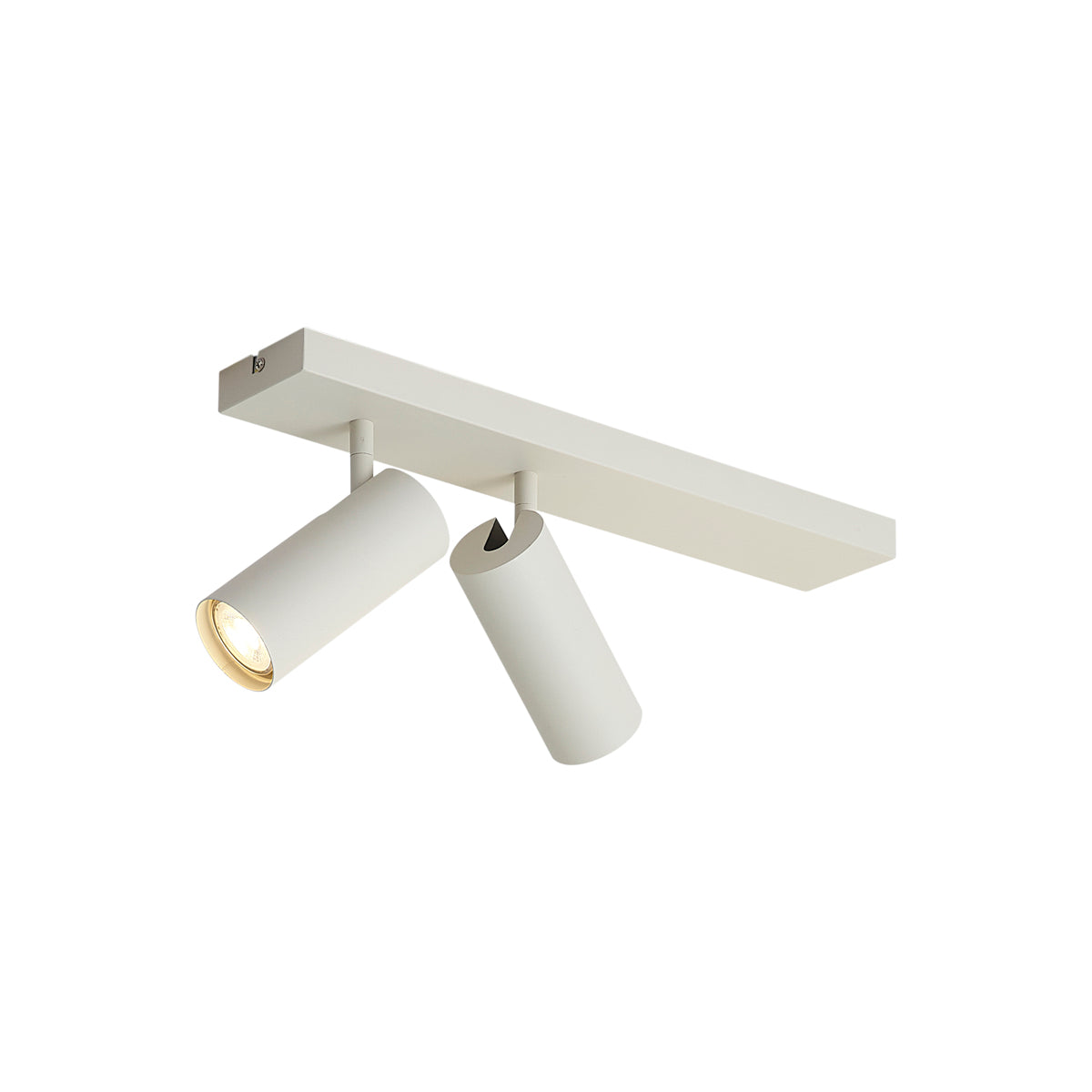 QAZQA Moderne plafondspot beige 2-lichts verstelbaar - Renna