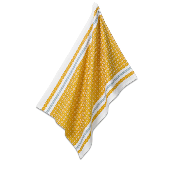 Torchon Svea jaune bleu 70 x 50 cm Kela