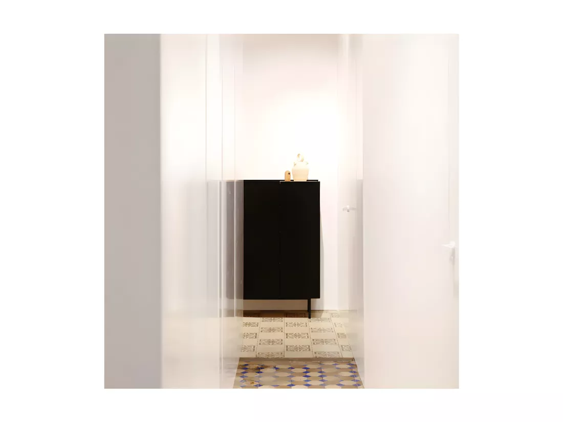 Meuble bar 3 portes Noir/Chêne - TEULAT ARISTA