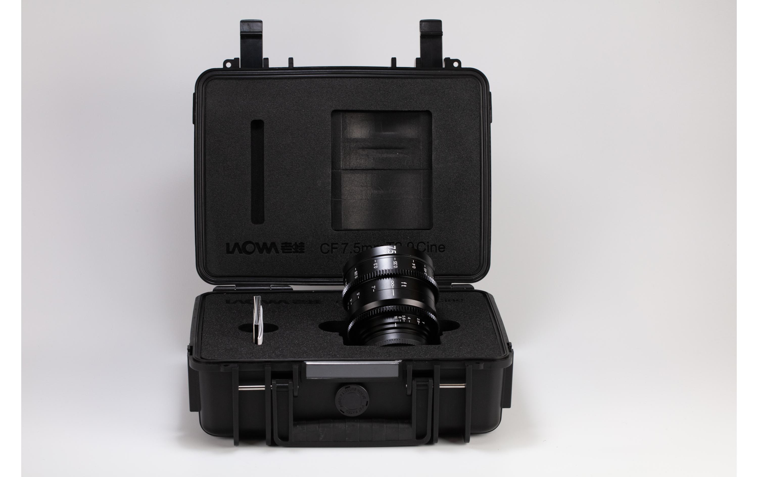 Festbrennweite 7.5 mm T2.9 Zero-D S35 Cine Lens X-Mount<br>Laowa 7.5 mm T2.9 Zero-D S35 Cine