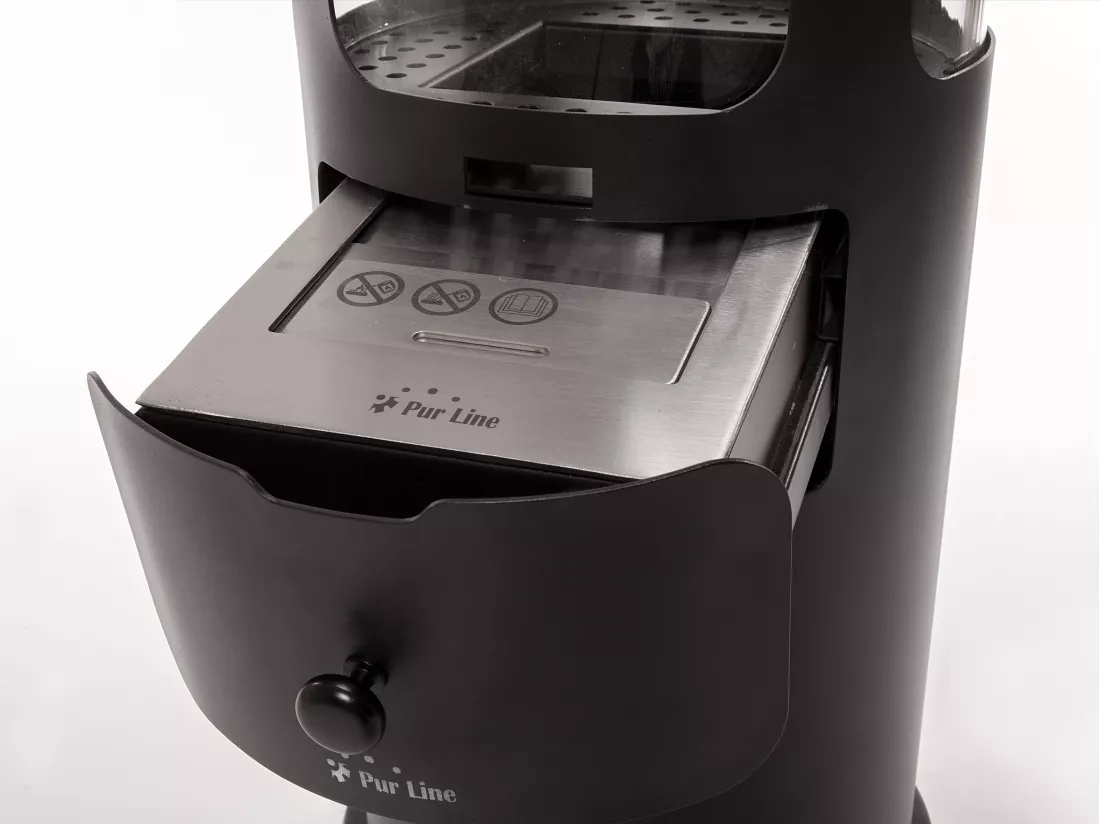 Poêle à éthanol 3kW en acier noir