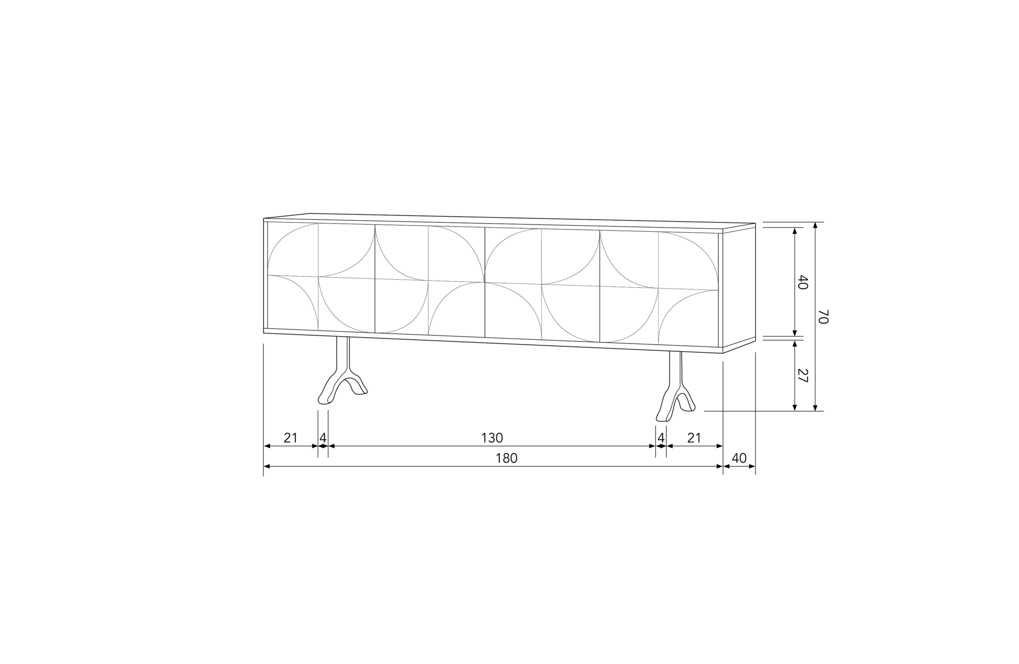 BePureHome dressoir Draw