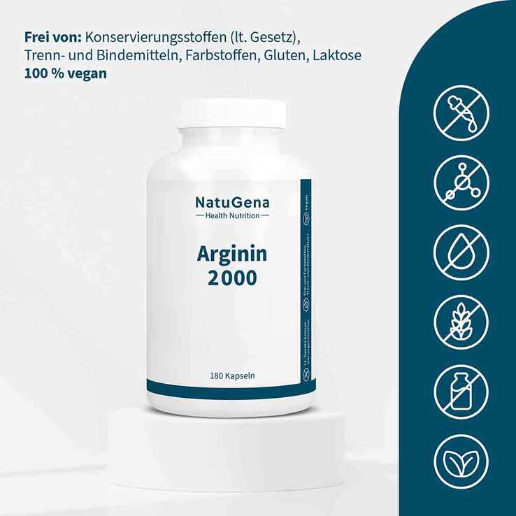 Arginin 2000 Pulver, 180 St