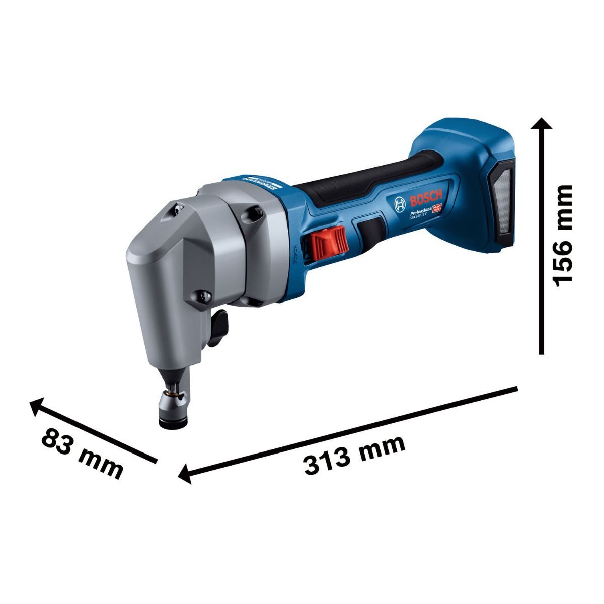 Bosch Professional GNA 18V-16 E Accu knabbelschaar 18V 4.0Ah in L-Boxx - 0601529601