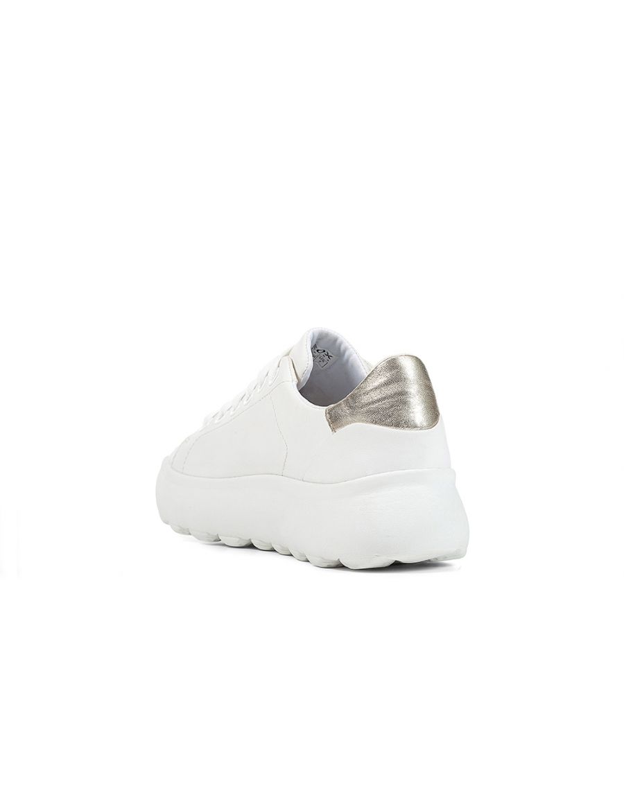 Baskets cuir blanc
