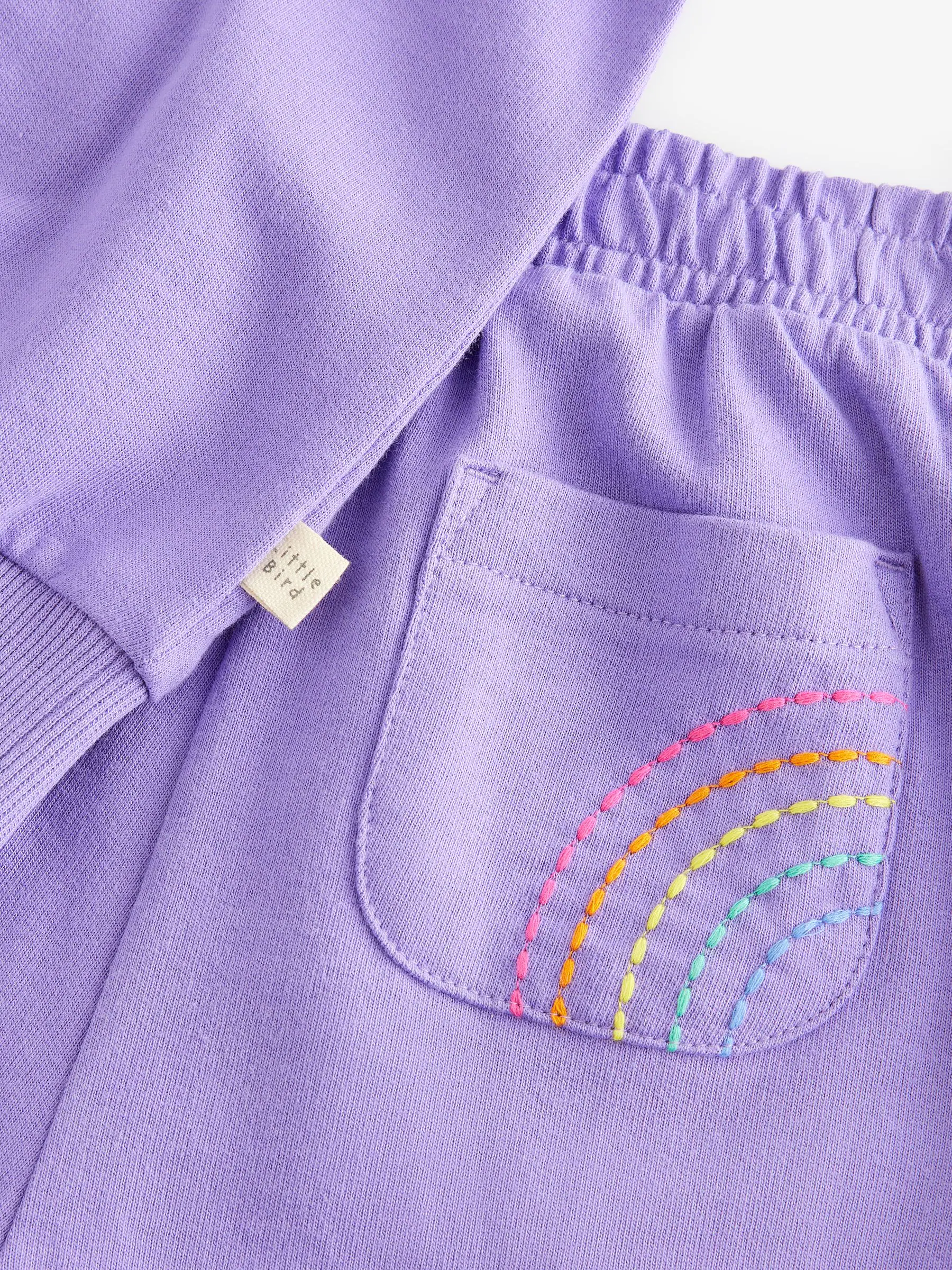 Lila-paars - Little Bird by Jools Oliver set van sweatshirt en joggingbroek