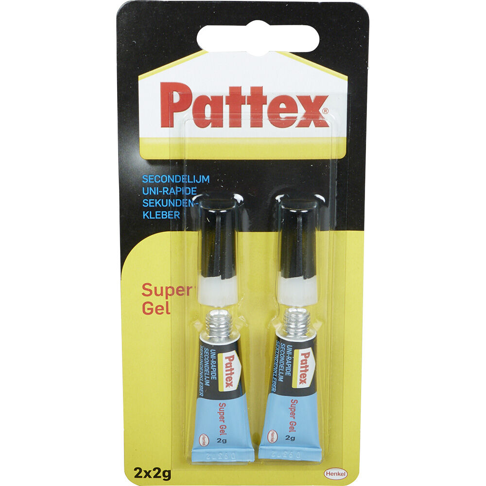 Colle glue super gel Pattex 2 g x 2