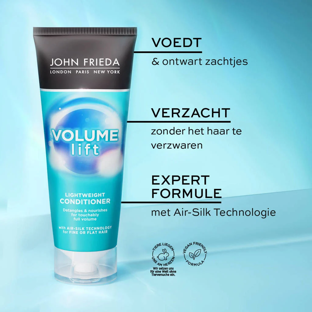 Maakt het haar te glad, volume is er niet.Volume Lift conditioner - 250 ml
