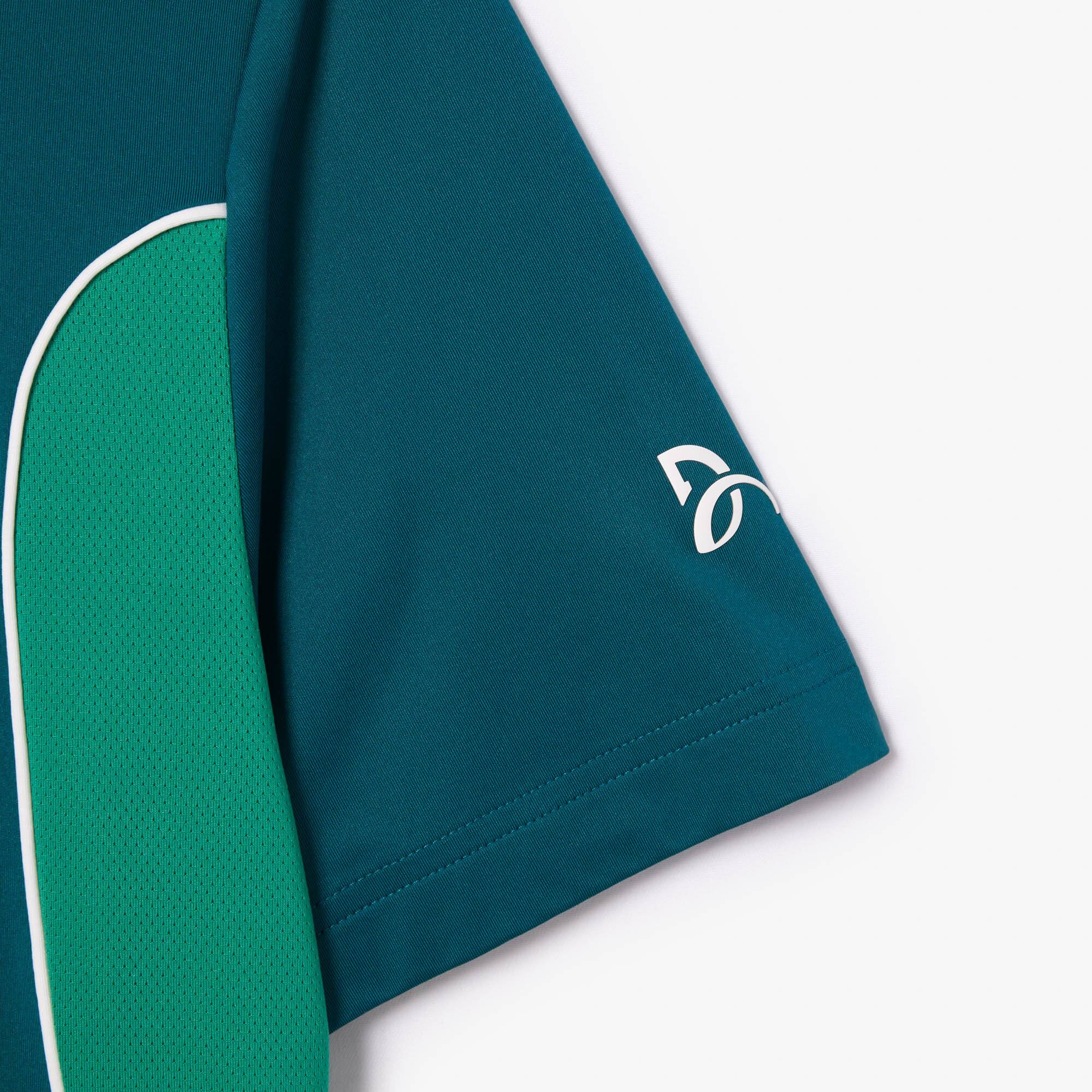 Polo homme Lacoste SPORT x Novak Djokovic color-block regular fit Manches Courtes - Vert - Lacoste - Homme