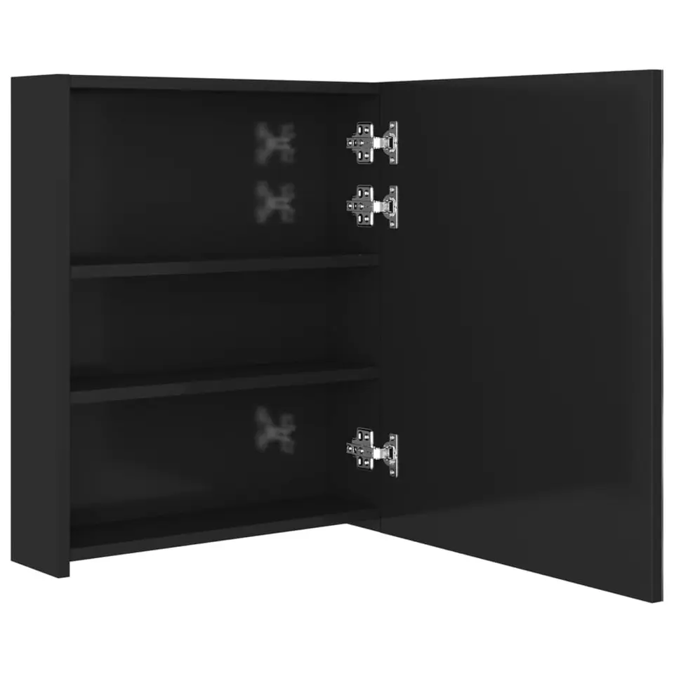 vidaXL - Badkamerkast - Zwart - MDF