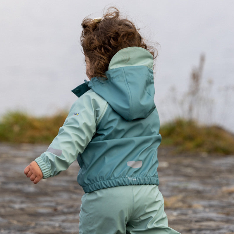 Kinder Rajas Regenjacke arctic