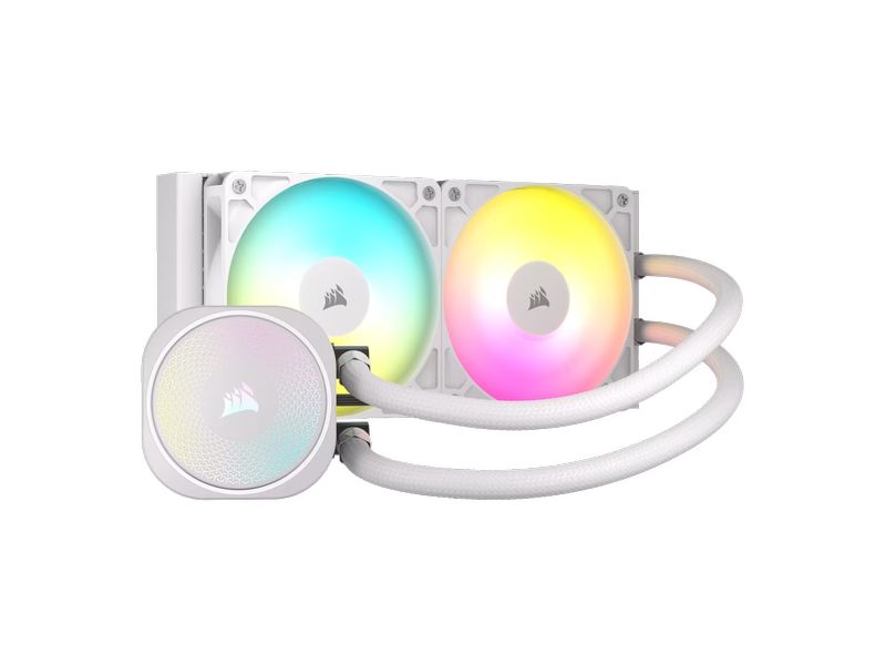 Corsair Wasserkühlung Cor Nautilus 240 RS ARGB Weiss Flüssig-CPU-Kühler mit RS120 ARGB-Lüfter