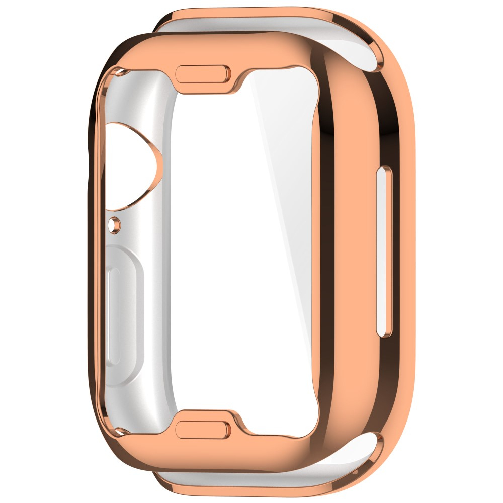 Apple Watch (42 mm) Galvanisierte Gummi Bumper Hülle mit Displayschutz - Roségold