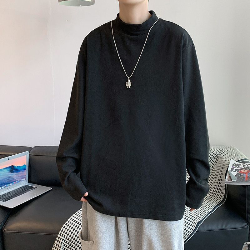 Hushgrain - T-shirt met lange mouwen en mock-neck