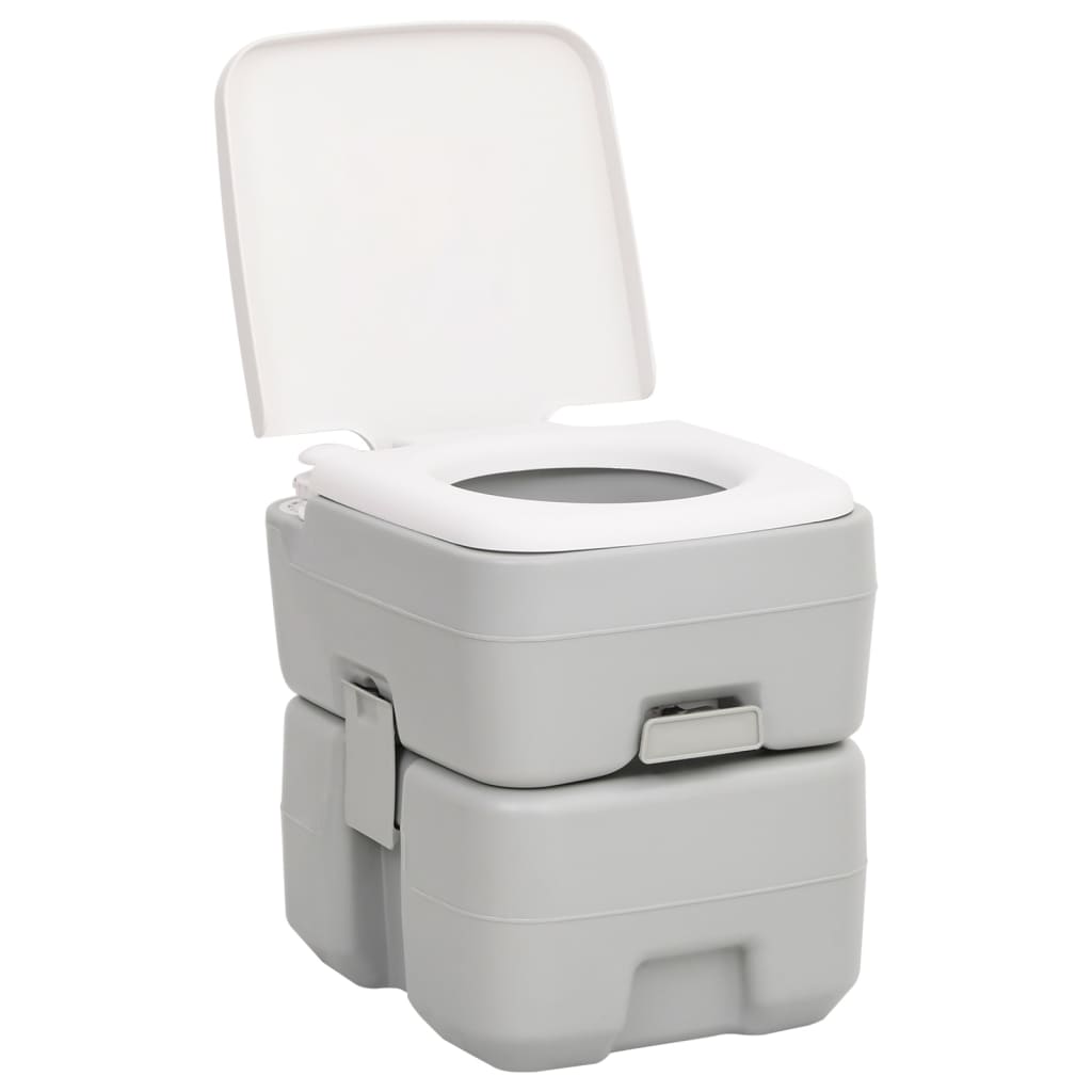 Conjunto de vaso sanitário e pia para camping Vidaxl