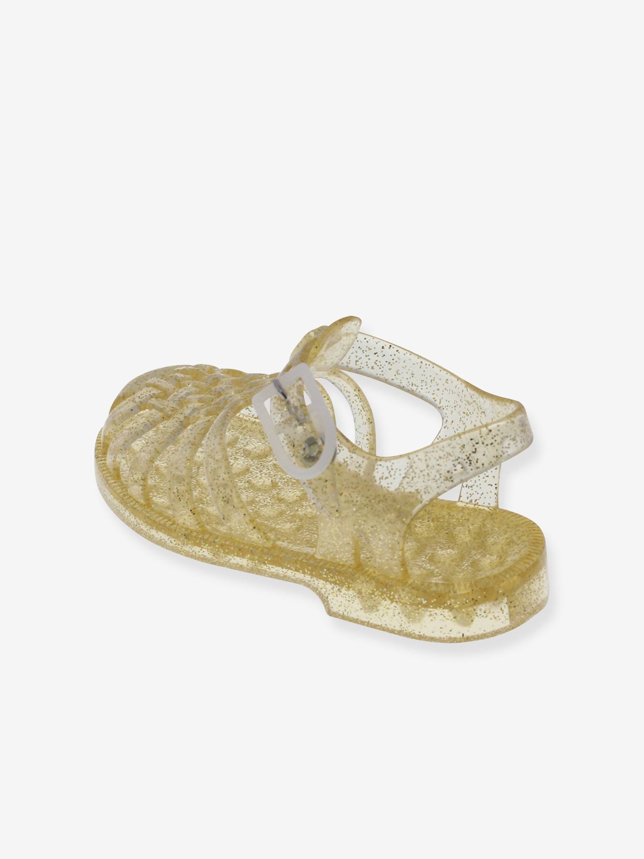 Sandálias Sun Méduse® para meninas, cinza metálico claro
