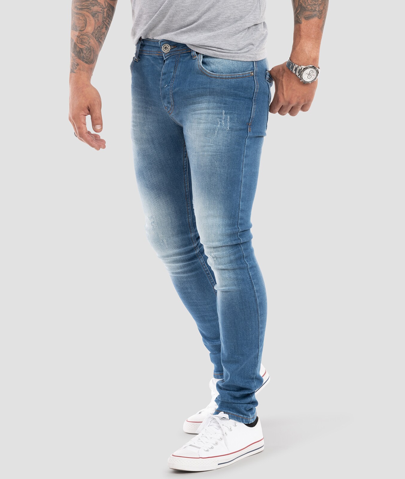 Rock Creek Jeans Slim Fit Hellblau