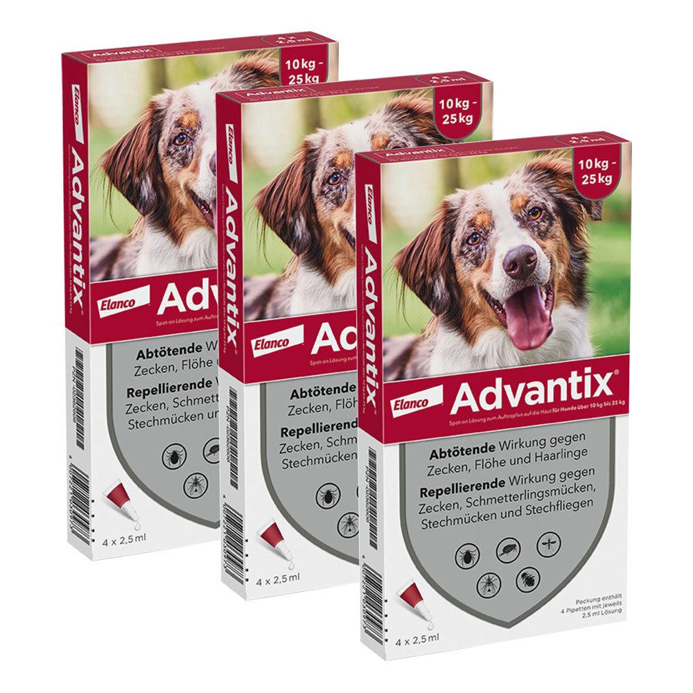 Advantix® Spot on für Hunde 10 - 25 kg