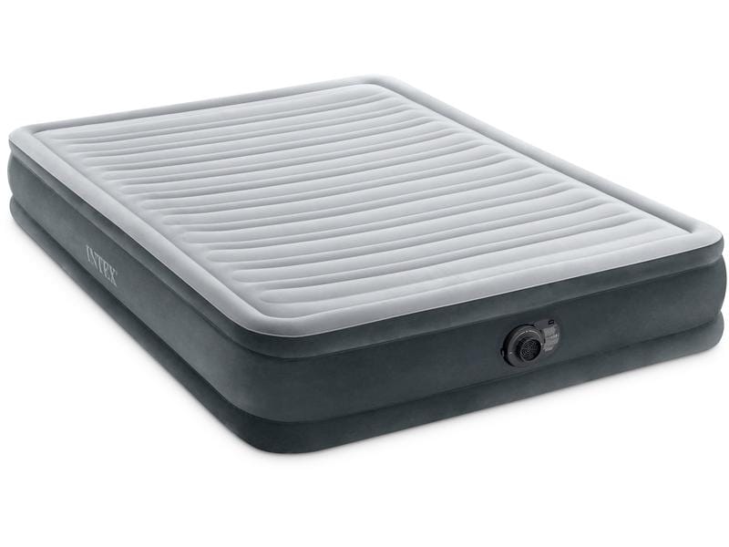 Intex Luftbett Dura Beam Deluxe Queen 152 x 203 x 33 cm Luftbett mit integrierter Pumpe