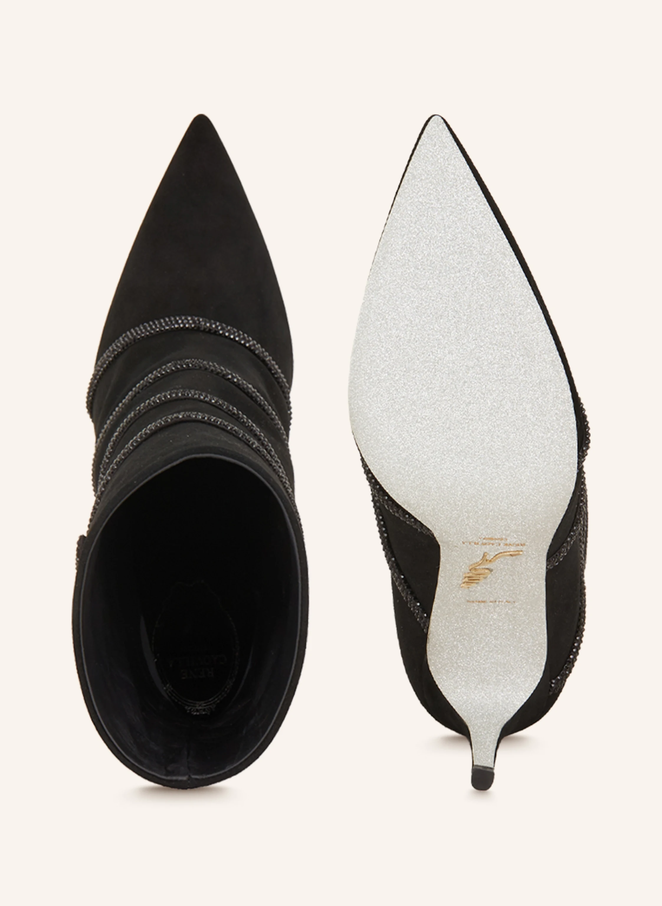 RENE CAOVILLA Stiefeletten mit Schmucksteinen