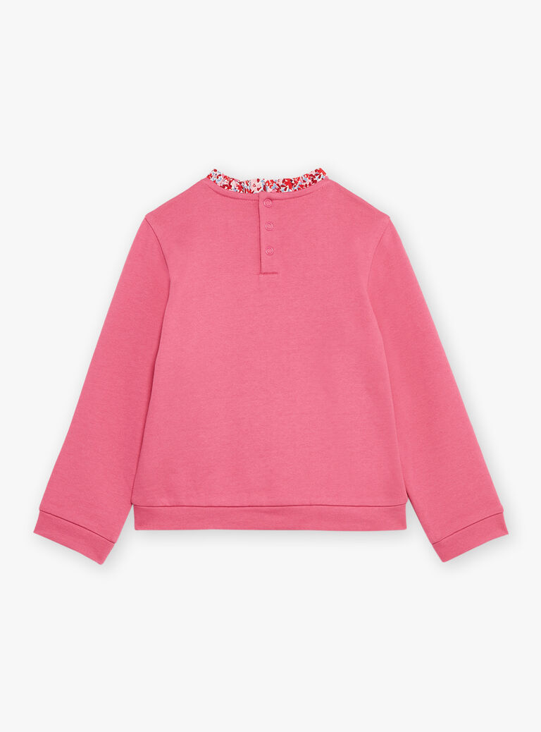 Sweat rose pétunia à lettrage Amour
