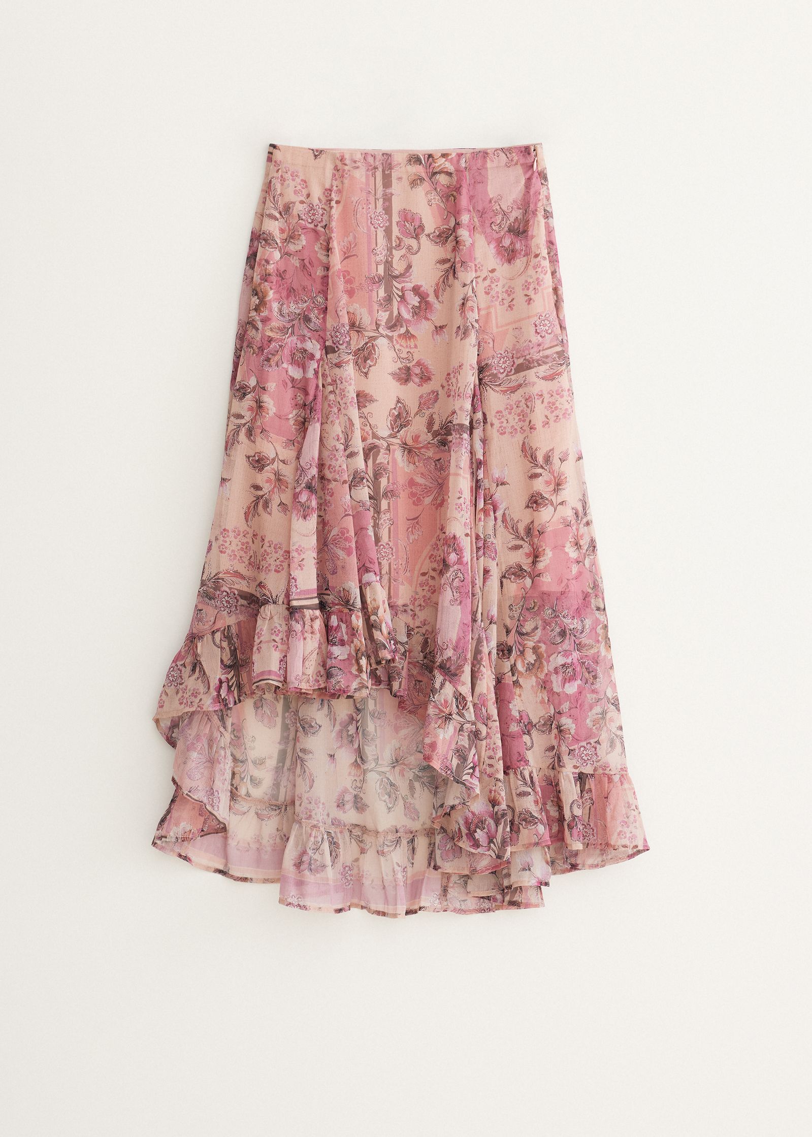 Gelaagde maxi rok