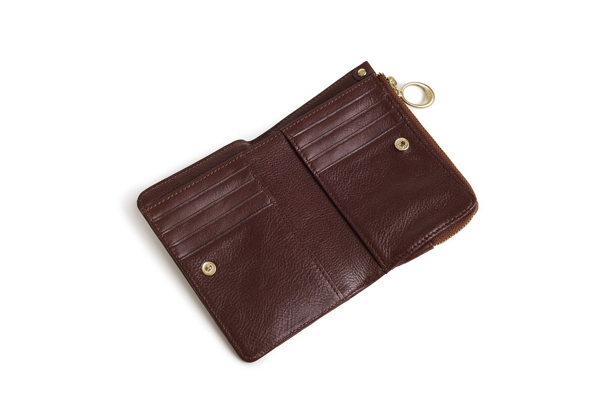 NAT & NIN<br>Carteira de couro com estampa de crocodilo IZA
