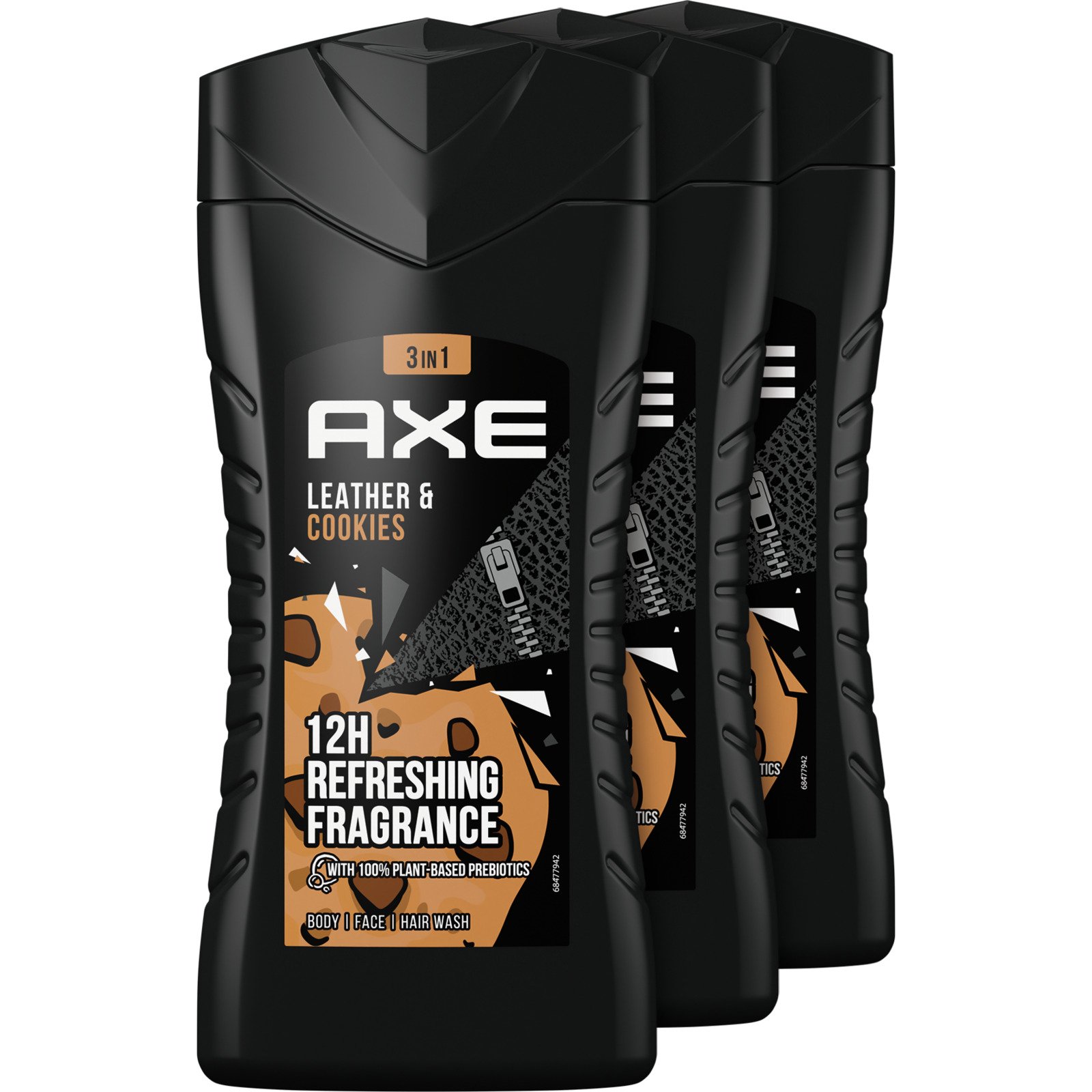 Axe Dusch Leather & Cookies 3 x 250 ml