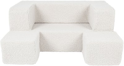 Meowbaby Play Bearly Cube  Byggbar Sofa, Cream