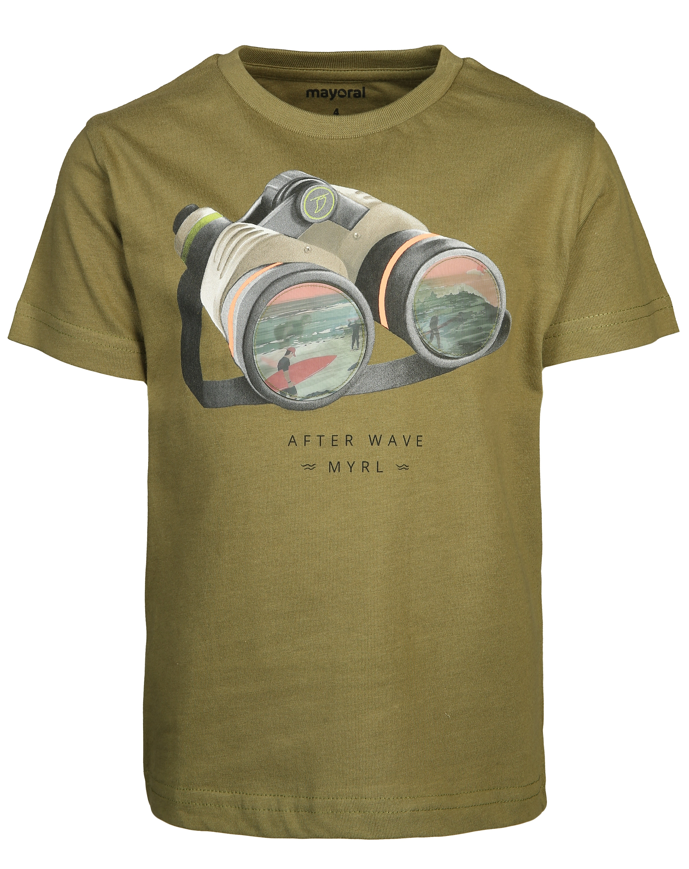 T-Shirt LOOK AROUND in grün