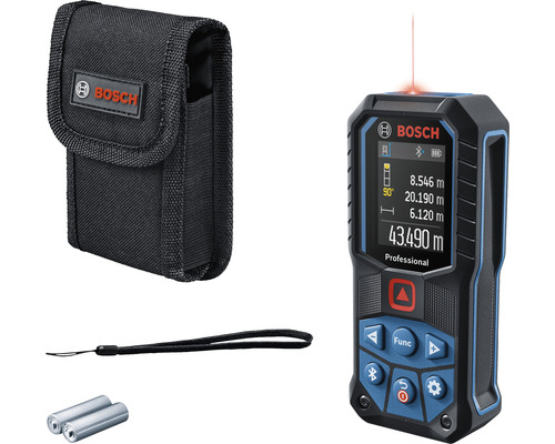 Bosch Professional GLM 50-27 C laserafstandsmeter inclusief 2 x AA batterijen en beschermende accessoires