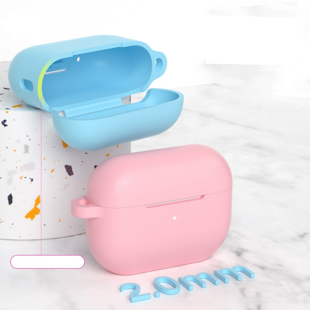 AirPods Pro 2 / AirPods Pro Silikon Case Schutzhülle Ultra Thin mit Standfunktion - Grau (Matt)