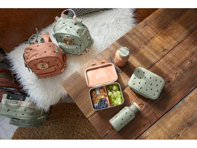Lässig Lunchbox Edelstahl Happy Prints Olivgrün Kinder Znünibox