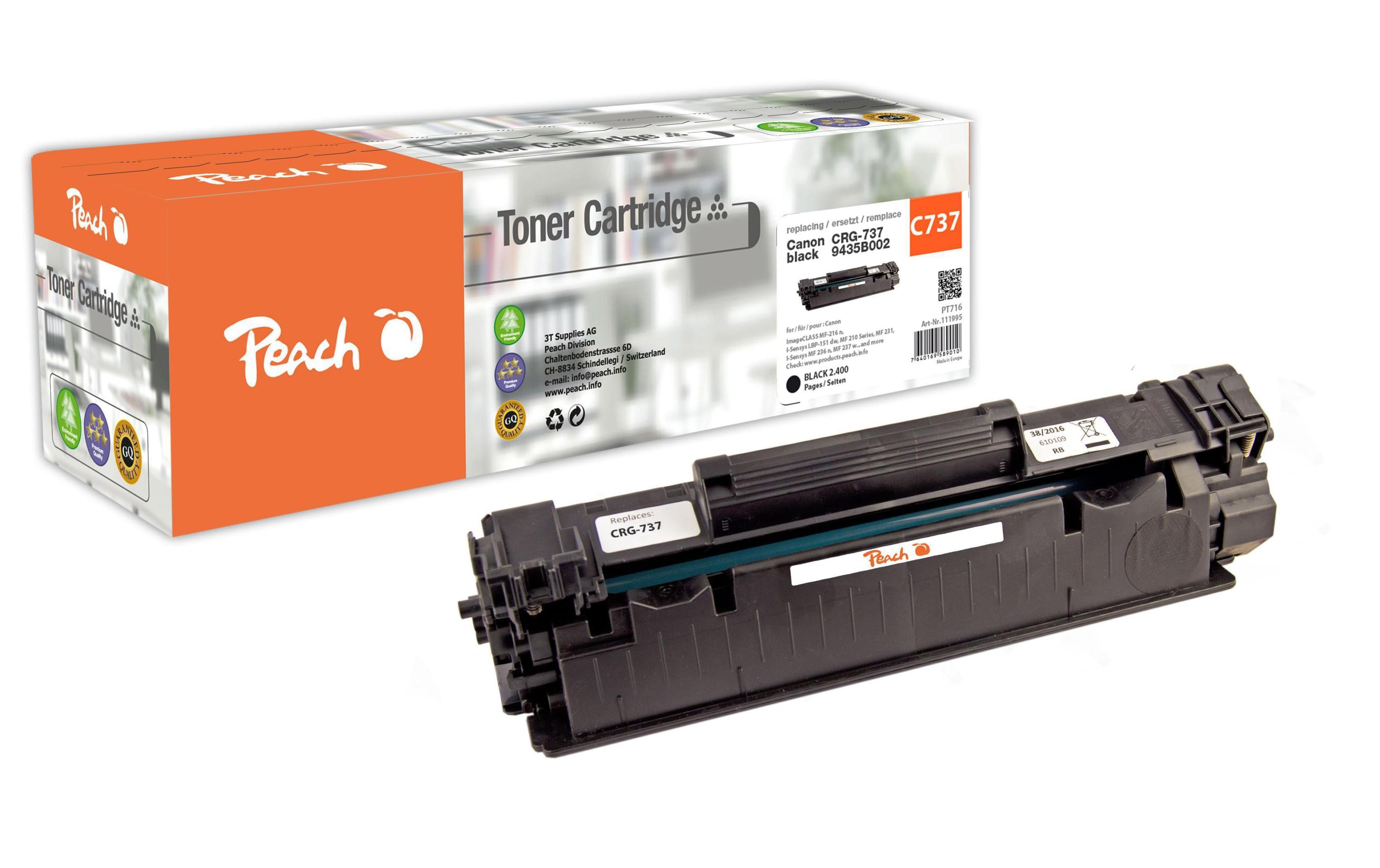 Toner Canon CRG-737 BlackToner, Black
