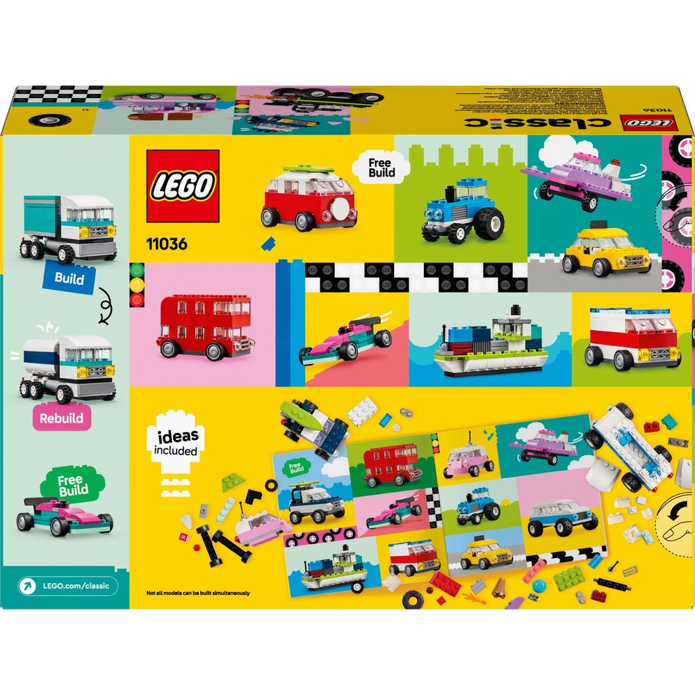 LEGO Classic 11036 Kreative Fahrzeuge mit Auto- und LKW-Spielzeugset