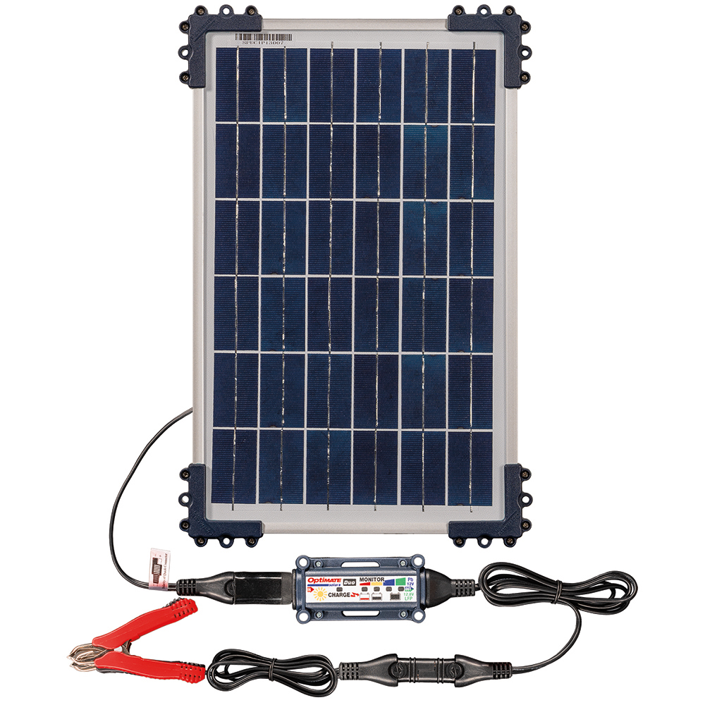 TecMate - Chargeur Optimate Solar Duo TM522D1 avec panneau 10W