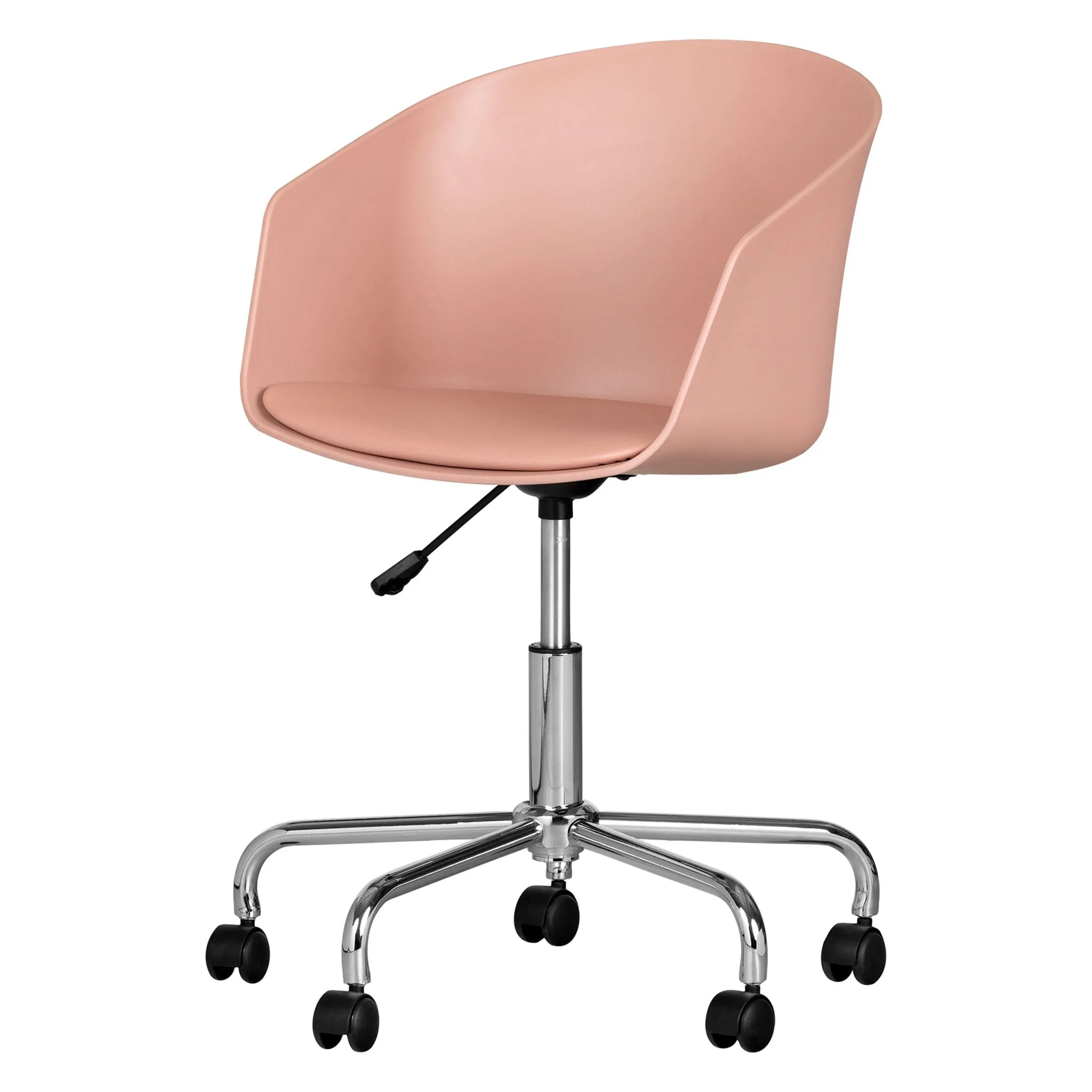 South Shore Chaise Pivotante - Flam Rose et Chrome