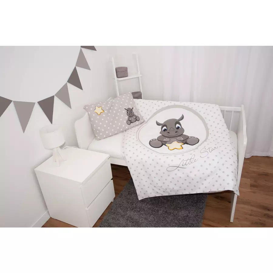babybest® Bettwäsche Nashorn 100x135 cm