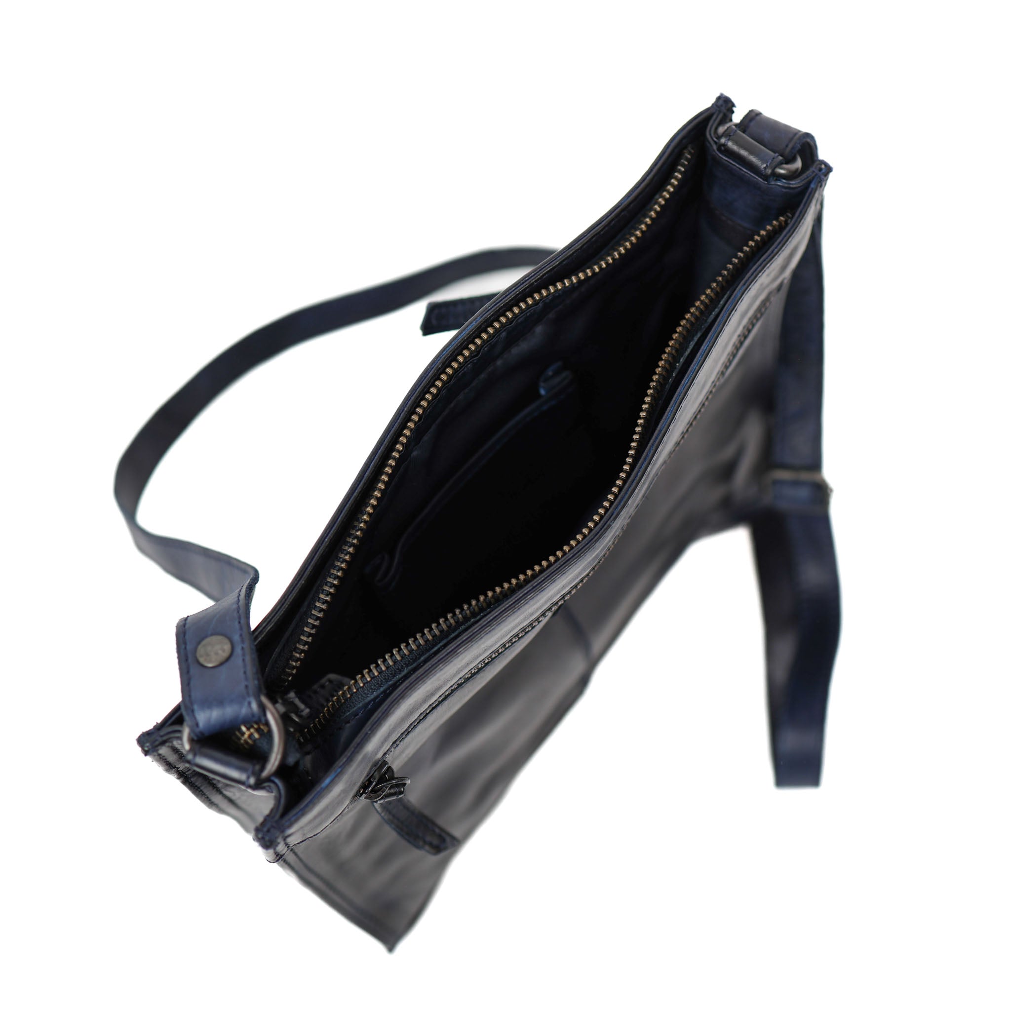 Ruime schoudertas 'Marisa' blauw Blauw
